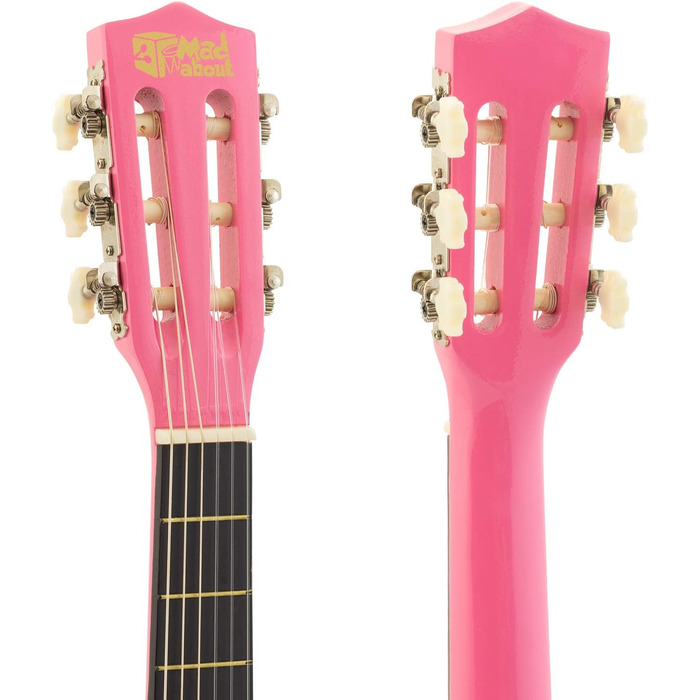 Гітара класична Mad About MA-CG07 рожева 3/4 з чохлом, ремінком, медіатором та запасними струнами