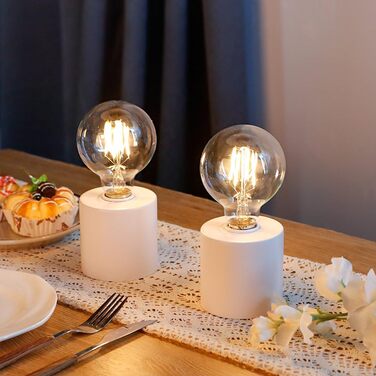 Настільні лампи JHY DESIGN, 2 шт., металеві, бездротові, на батарейках, 20 см, декоративні, сферичні, для спальні, вечірки, саду, дому, вітальні