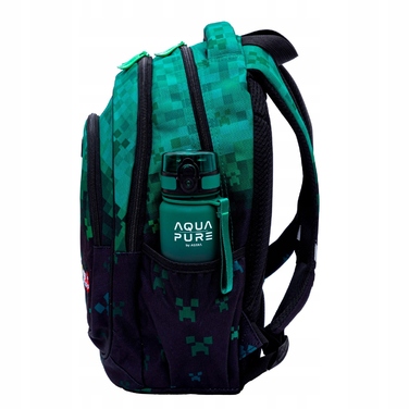 Багатовідсінковий шкільний рюкзак AstraBag, зелений, 20 л