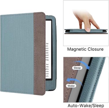 Чохол для Kindle 11 (2024/2022) WALNEW: Kickstand, авто-сон/пробудження, синій