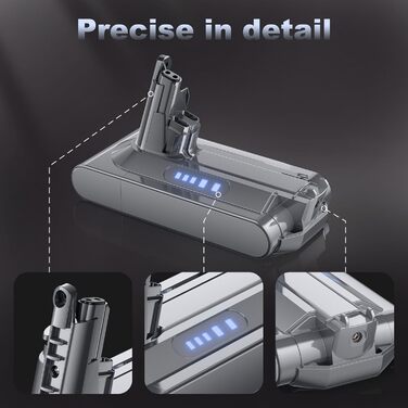 Замінний акумулятор V10 6000mAh для пилососів Dyson V10, SV12 Animal Absolute Motörhead Fluffy Total Clean (Не сумісний з Dyson SV10)