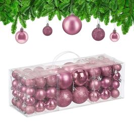 Relaxdays Set of 76 Christmas Baubles