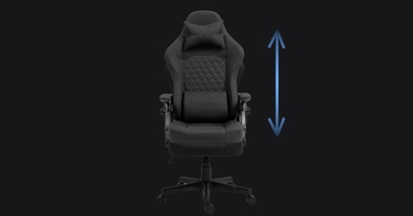 Ігрове крісло Delagear G 404, чорна тканина