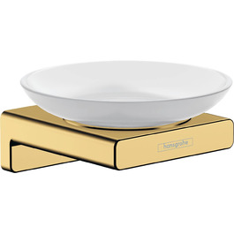 Hansgrohe Soap Dish AddStoris, Soap Holder, Polished Gold Optic