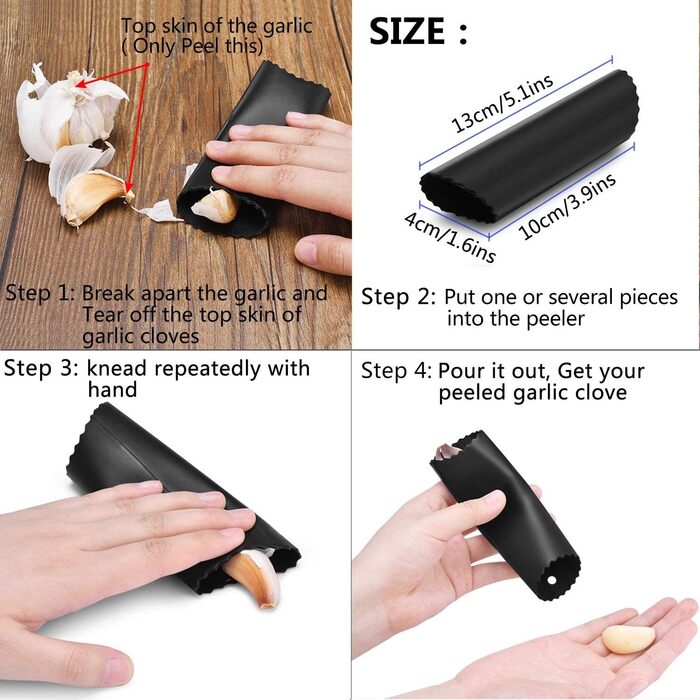 Прес для часнику з нержавіючої сталі, подрібнювач часнику та імбиру, кухонний аксесуар, срібний
