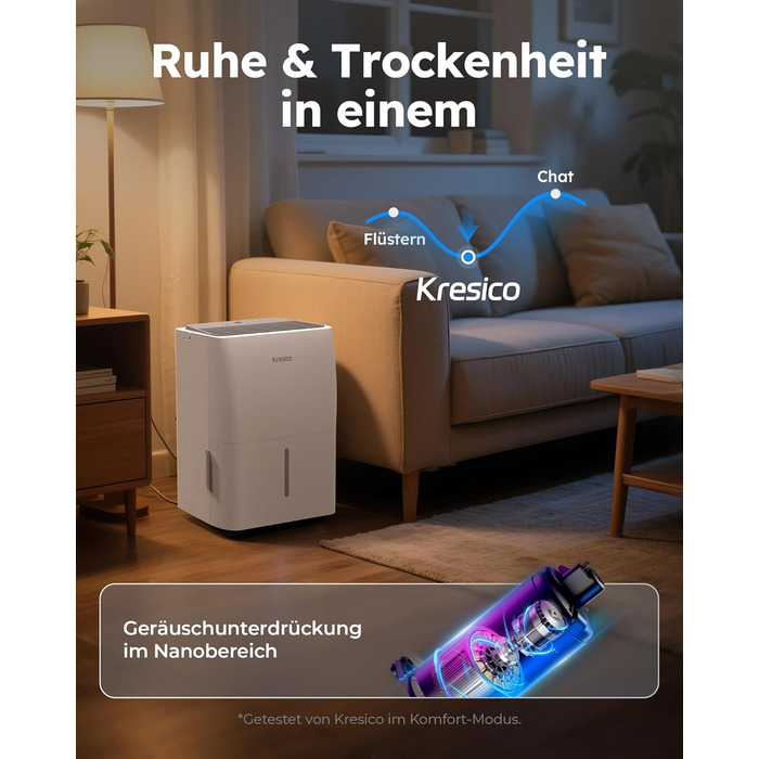 Електричний осушувач повітря 50 л/24 год, для підвалу та приміщень до 320 м³/125 м², таймер, шланг для відведення конденсату, фільтр, 10 років гарантії. Модель Gar (16 л/24 год.)