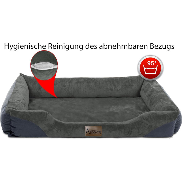 Крісло-ліжко для собак: м'яке, зручне, з високим бортиком. Розміри: 40x50, 60x80, 70x100, 80x120 см. Колір: антрацит