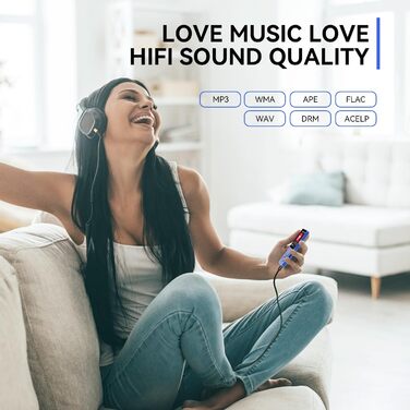 MP3-плеєр AGPTEK 32GB зі спікером, 70 годин роботи від акумулятора, 1.8