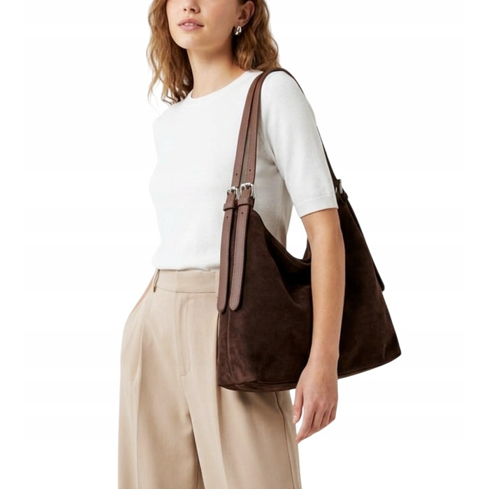 Сумка Terra Moda з екозамші, коричнева