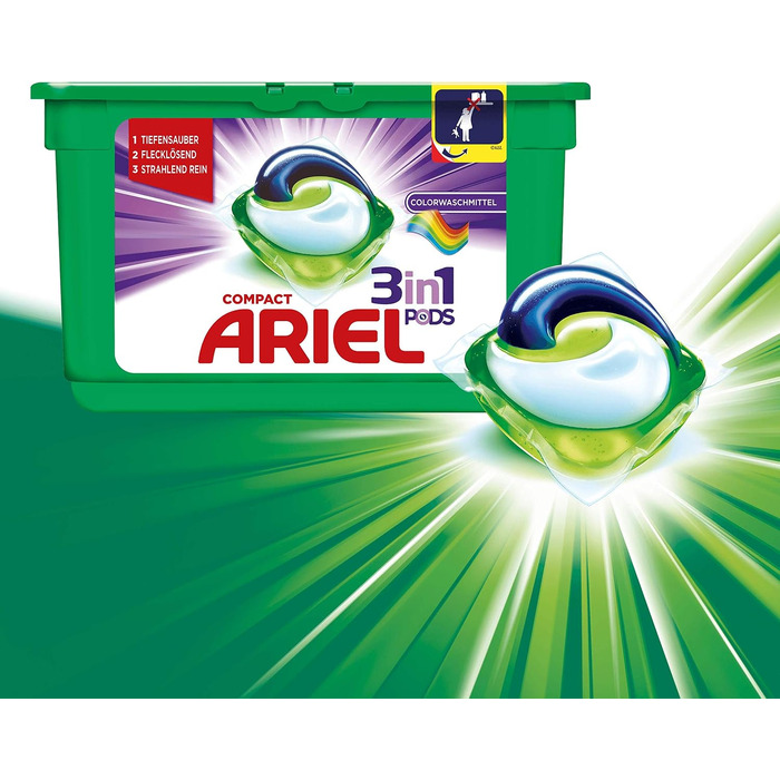 Капсули для прання Ariel All-in-1 Pods для кольорових речей, 98 прань