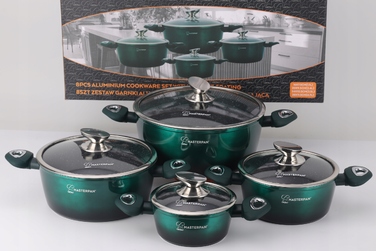 Набір алюмінієвих каструль Masterpan Premium, 8 предметів
