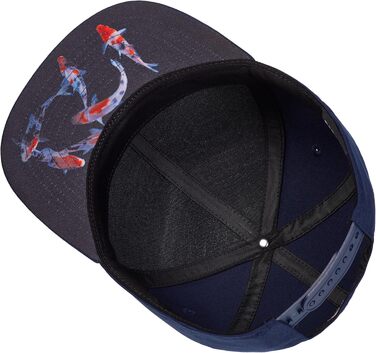 Кепки Snapback Cadency® для чоловіків та жінок, унікальні тематичні кепки, бейсболки з прямим козирком, регульовані, теплі зимові - темно-зелені (Кої, Navy)