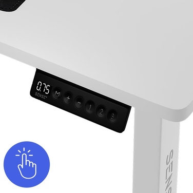 Електричний стіл з регулюванням висоти Sense7 Nojo, 140 x 70 x 118 см, білий