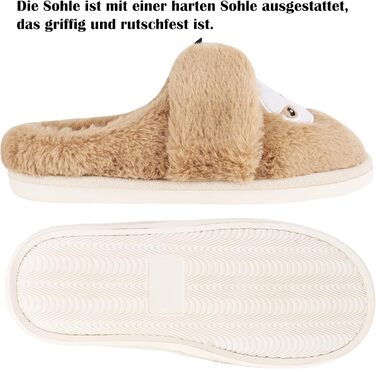 Тапочки жіночі зимові подарунок для жінок, теплі, пухнасті, з антиковзаючою підошвою, фальшиве єнот, 40/41 EU, багатоколірні