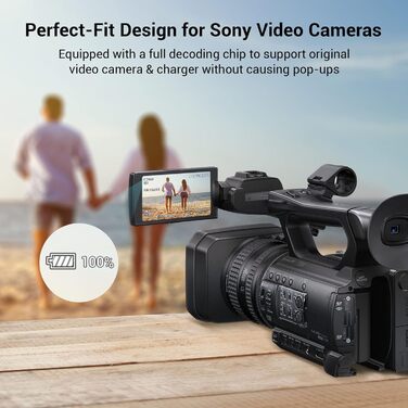 Запасні акумулятори SMALLRIG 7800mAh (2 шт.) для Sony NP-F970 та швидкий зарядний пристрій USB Dual Charger для NP-F970, NP-F960, NP-F950, NP-F930, NP-F550, NP-F570, NP-F750, відеокамери