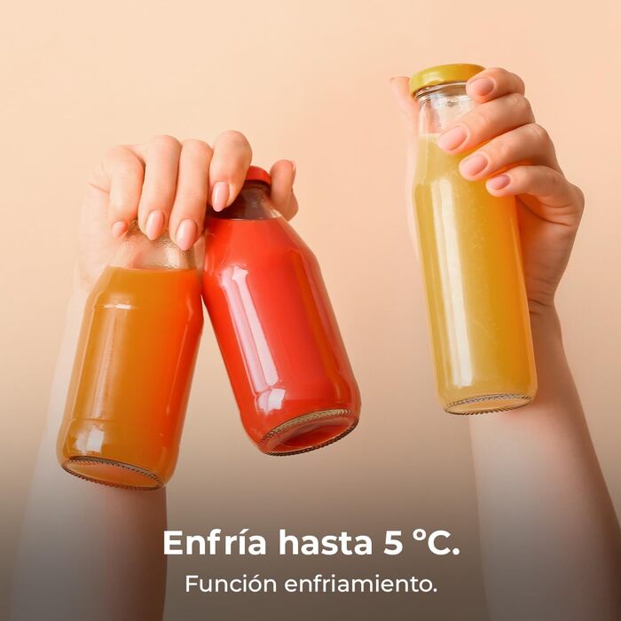 Міні-холодильник Cecotec Bolero MiniColing, 6 л, Bahamas, Бежевий, 12-220V, для авто та кемпінгу, з регулюванням температури