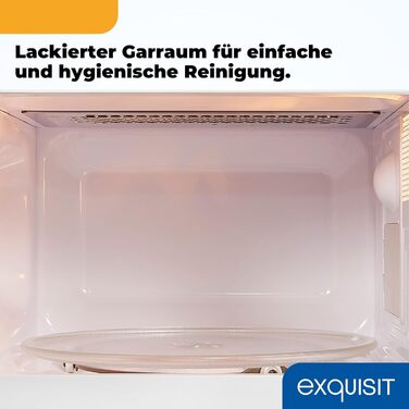 Мікрохвильова піч Exquisit Retro RMW720-3GDIG Creme, 20л, 700 Вт, 1000 Вт гриль, таймер, розморожування