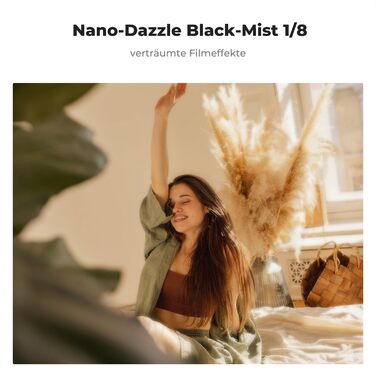 Фільтр K&F Concept Black Mist 1/8 55mm для відео та портретної фотографії (Nano-Dazzle)