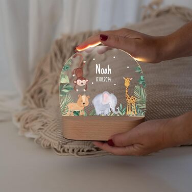 Personalized Night Light for Babies - Custom Nightstand Lamp for Kids - Personalized Gifts for Children - Baby Gift - New Baby Gift