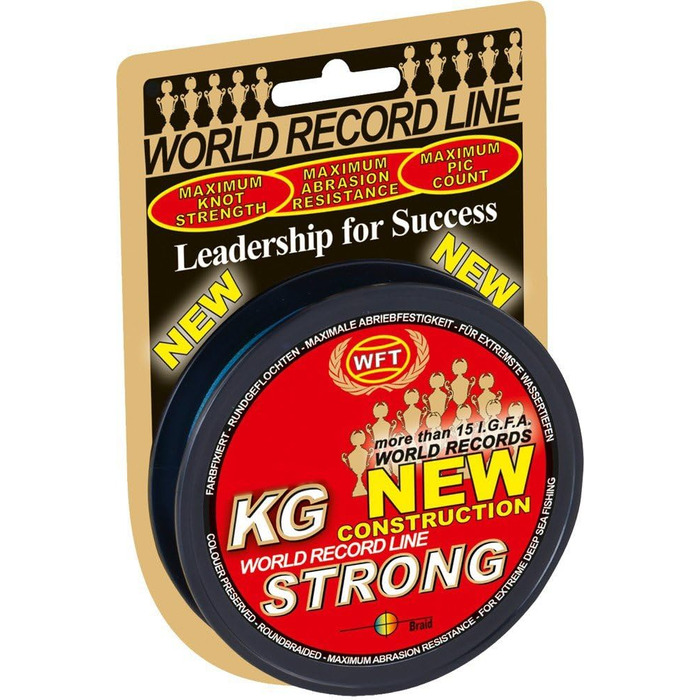 WFT 0.22mm 32kg Strong Chartreuse - 300m Braided Fishing Line, Braid Line, Predator Fishing Line