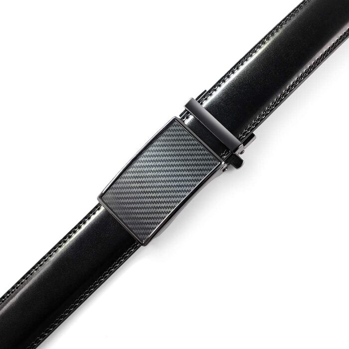 Чоловічий шкіряний ремінь DOOPAI з автоматичною застібкою, 35 мм, регульований розмір, без отворів. Білий/Чорний, 115-135 см