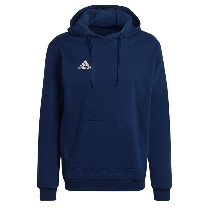 Чоловіча толстовка-худі Adidas Entrada 22 з капюшоном, темно-синя (XL Extra Tall)