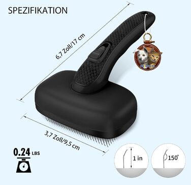 Щітка для собак та котів - самоочисна, легка у чищенні, зменшує випадання шерсті, видаляє волосся. Підходить для великих, середніх та малих тварин з довгою та короткою шерстю. Зелена (чорна, 3 шт. НОВІ)