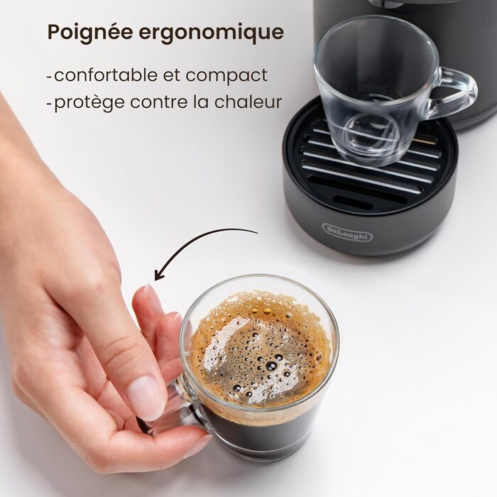 Набір еспресо-чашок KONZEPT, 80 мл (12 шт.) з ручкою