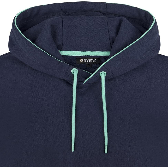 Чоловічий худі riverso RIVEnno Regular Fit з капюшоном, темно-синій (Navy), розмір XL