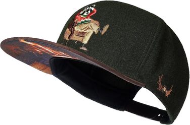 Кепки Snapback Cadency® для чоловіків та жінок, унікальні, з індивідуальним дизайном, бейсболки з прямим козирком, унісекс, регульовані, теплі зимові - темно-зелені