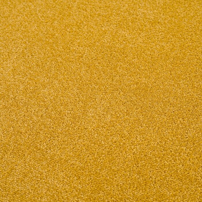 Жовтий килим Kurzflor для вітальні, спальні, офісу, дитячої кімнати та кухні - 120 x 170 см