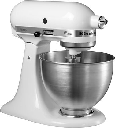 Кухонна машина з нахильним двигуном 4,3 л – Classic Weiss 5K45SSEWH Weiss Single