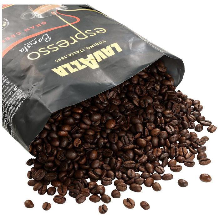 Кава в зернах Lavazza Espresso Barista Gran Crema, інтенсивність 9/10, середній обсмал, 1 кг (набір 2 упаковки)