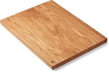 Cutting and Serving Board made of high-quality oak, 40 x 30 cm | Antibacterial kitchen board from Europe | Serving board, breakfast board, solid wood board