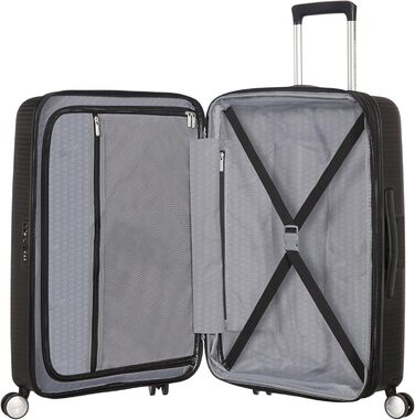 Чемодан American Tourister Soundbox Spinner L EXP 77 см, 97/110 л, чорний (Bass Black)