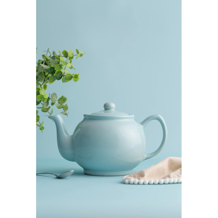 Чайник Price & Kensington з кераміки, 1,1 л, на 6 чашок, пастельний блакитний