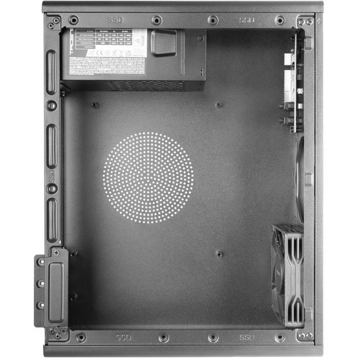 Корпус для ПК Tacens SAGITTA20, ATX, з LED-дисплеєм, 3 вентилятори 120мм, загартоване скло, сітчаста передня панель, USB-C, чорний