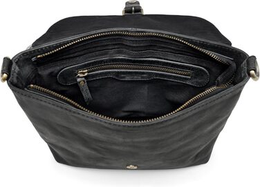 Сумка через плече Berliner Bags Catalina Vintage, шкіряна крос-боді сумка середнього розміру для жінок, темно-сіра з магнітною застібкою