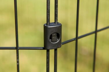 Клітка-вольєр для собак, котів та кроликів Iris Ohyama, 1.7 м², 8 панелей, чорний вольєр з WPC-24, 60x60 см