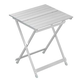 Складний алюмінієвий стіл WOLTU для кемпінгу, саду, балкону - 50.5x59.5x47 см (срібний)