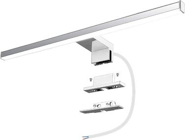 Azhien LED Mirror Light Bathroom 10W 820LM 60cm Neutral White 4000K, Slim 14mm Width 3in1 Mounting IP44 230V Wall Light Mirror Lamp 600mm, No Flickering Bathroom Cabinet Mirror Lights