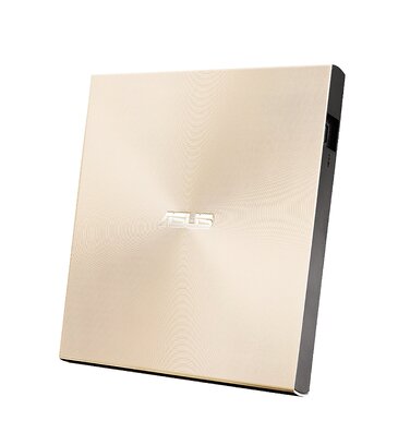 Зовнішній DVD-записувач Asus ZenDrive U9M з підтримкою USB-C та USB-A, Gold
