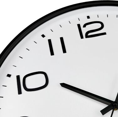 Plumeet 40.6cm Extra Large Wall Clock, Non-Ticking Silent Quartz Decorative Clocks, Modern Style Good for Living Room, Kitchen, Living Room, Bedroom, Office, Large 3D Number Display (White)