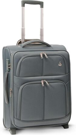 Розширюваний валіза Aerolite 55x40x20/23 см - ручна поклажа для Lufthansa, Eurowings, Condor, SunExpress, TUI (зелений)