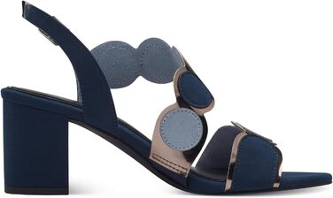 Сандалі жіночі MARCO TOZZI Navy Comb, м'яка устілка Feel Me, веганська шкіра, літні, 38 EU