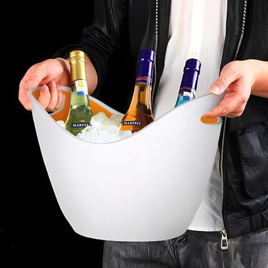 8L Емальований відро для шампанського, відро для льоду, охолоджувач вина/шампанського, велике відро для льоду, контейнер для фруктів та овочів