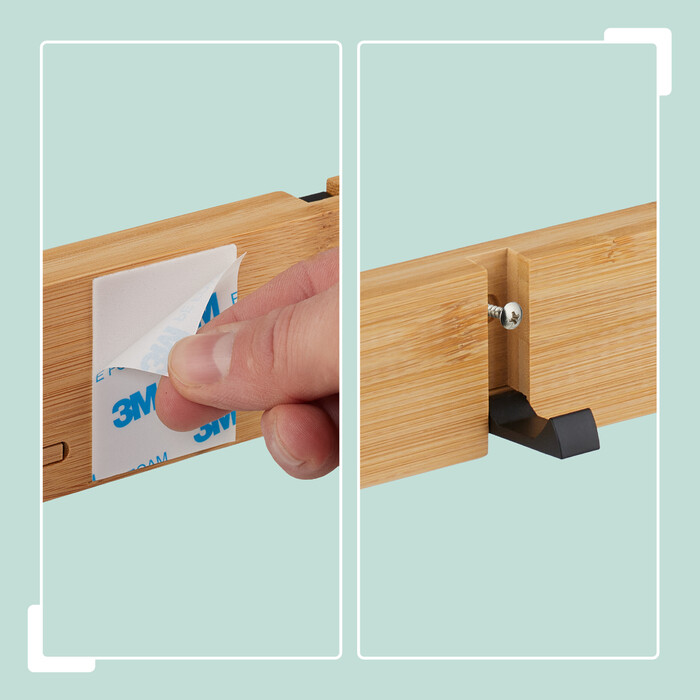 Relaxdays Coat Rack with Foldable Hooks