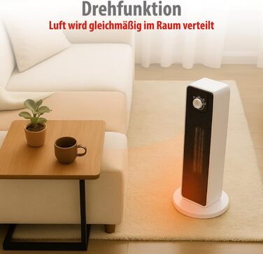 Електричний обігрівач та вентилятор Alpina - Турбо вентилятор з пультом та таймером, 2000W, регулювання температури 15-35°C