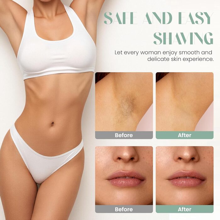 Електричний тример для бікіні для жінок, безболісний жіночий тример, акумуляторний, водонепроникний IPX7, для ніг, пахв, інтимної зони