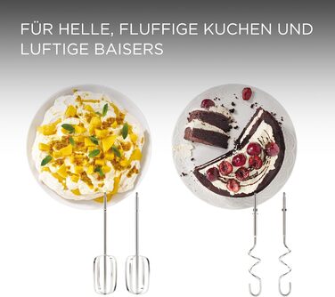 Міксер Kenwood QuickMix+ HMP50.000WH - ручний, 650 Вт, білий, з нержавіючої сталі, для випічки та приготування їжі